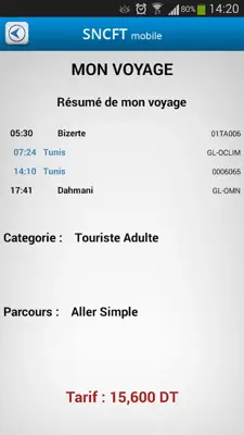 SNCFT Mobile android App screenshot 3